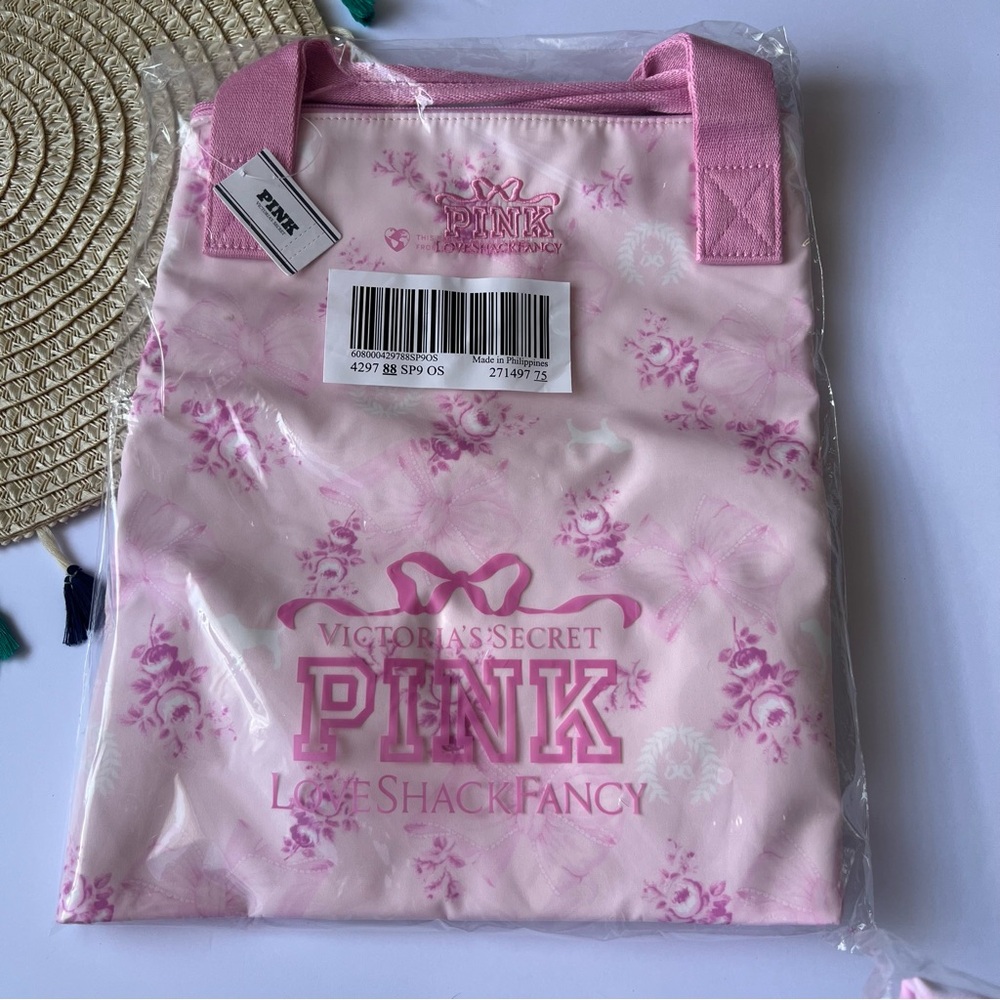 Victoria's Secret PINK x Love Shack Fancy Tote Bag Pink Floral NEW